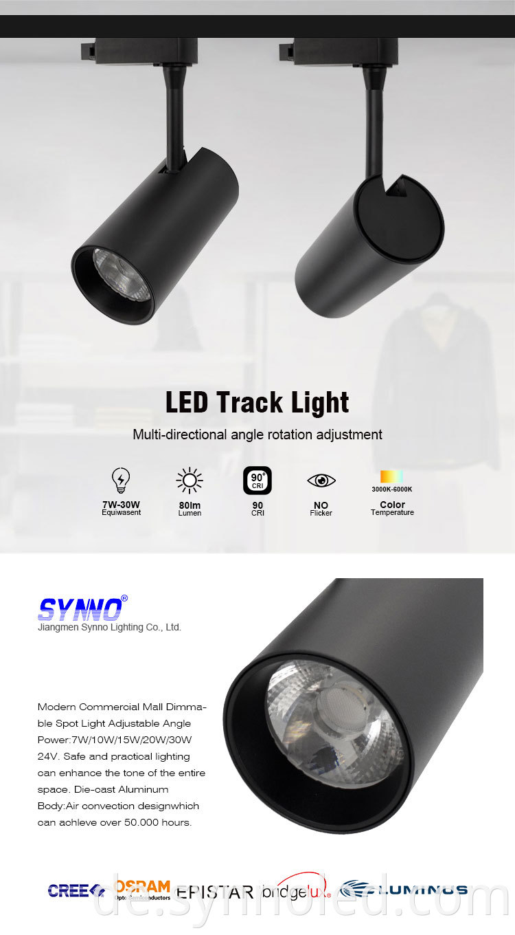 Track Light Details Model Sl Tl1b From Synno Lighting